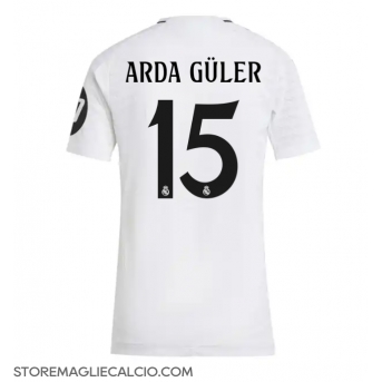 Real Madrid Arda Guler #15 Maglia Gara Casa Repliche 2024-25 Donna